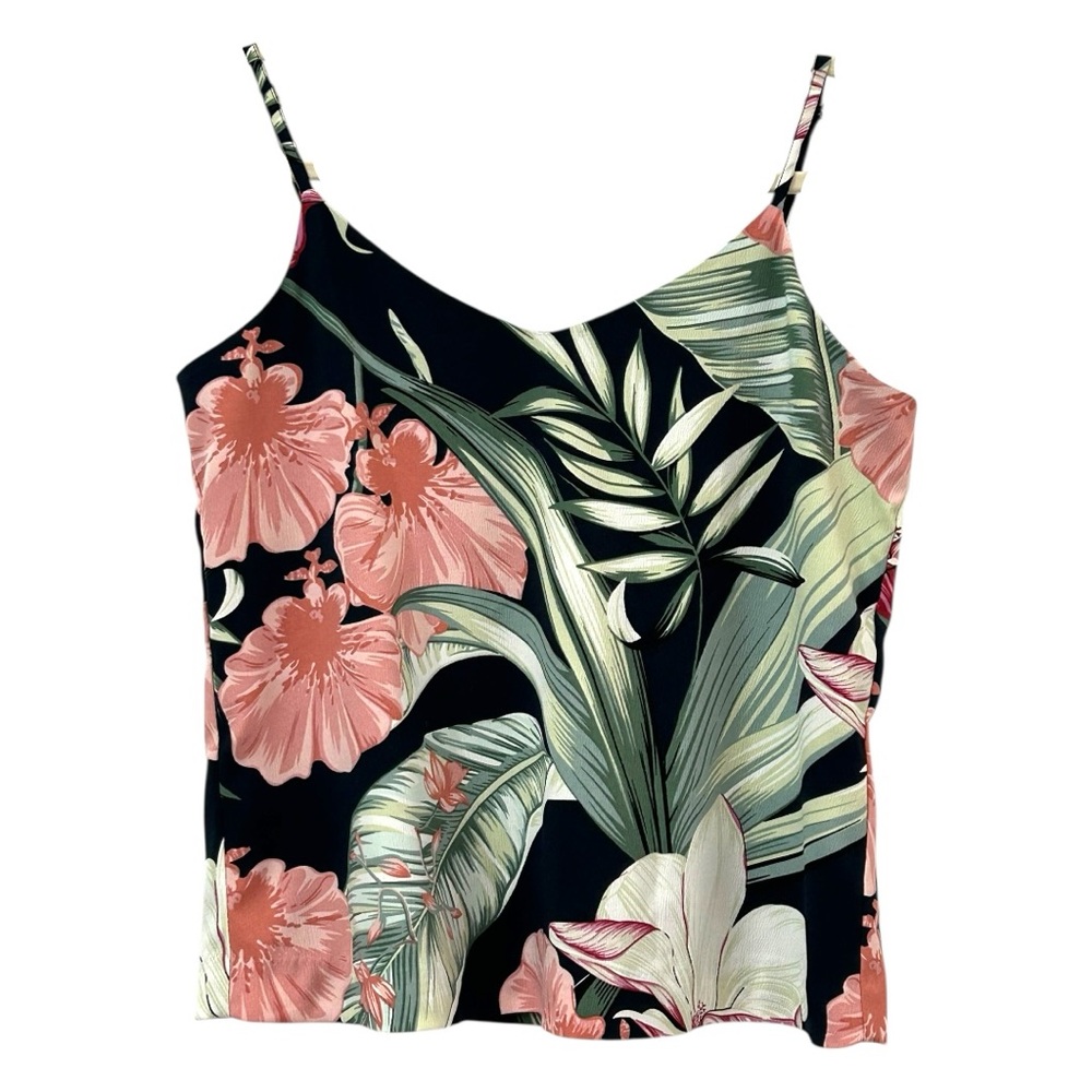 Eliane‎ Rose Women’s Floral Print Spaghetti Strap Flowy Top  Sz S